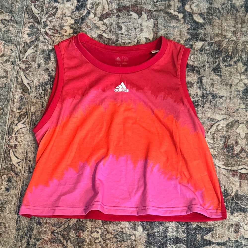 Adidas Red and Pink Tank Top